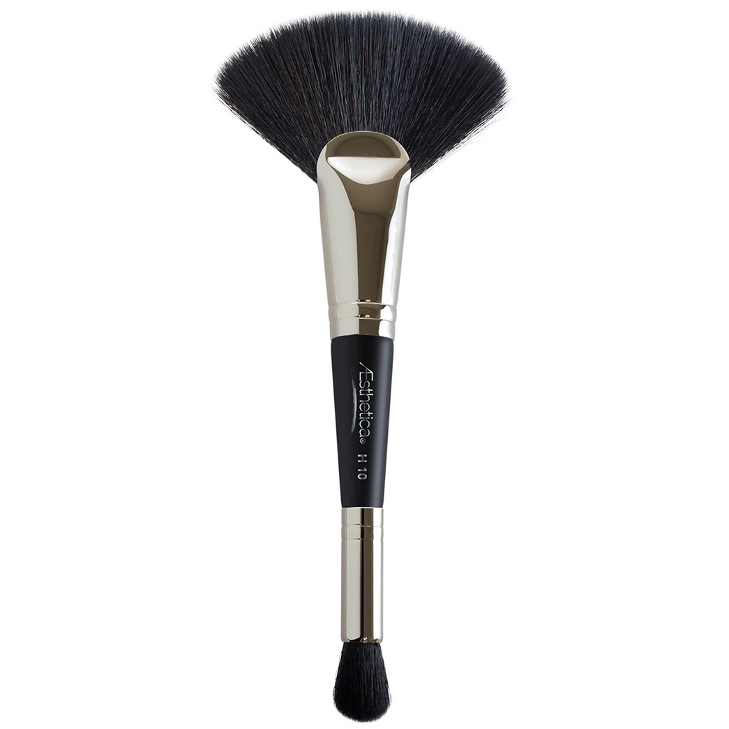 Aesthetica Pro Brushes - #H10: Double Ended Highlighting Fan Brush - 25 Units