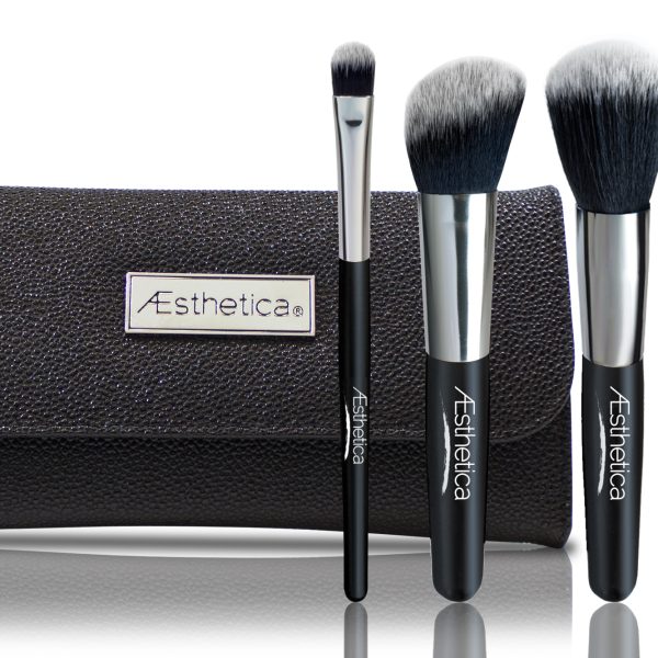 Aesthetica Contour 4 Piece Brush Set with New Pouch - 40 Units