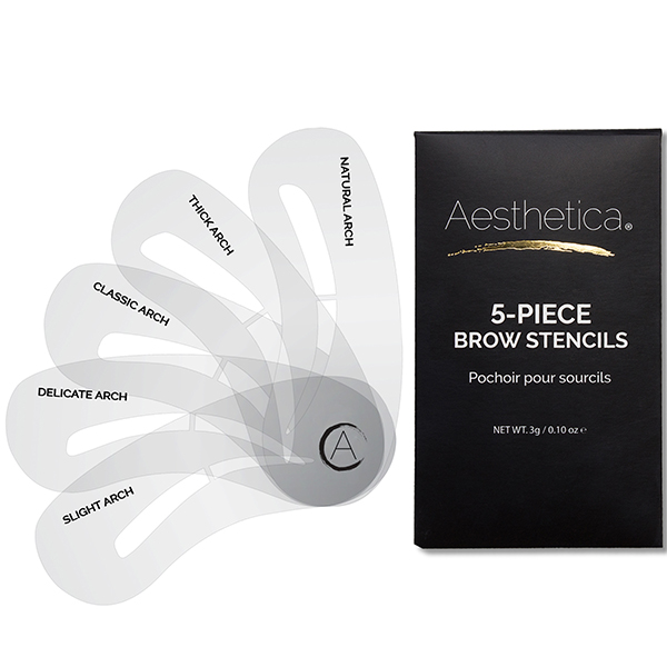 Aesthetica 5-Piece Brow Stencils - 36 Units